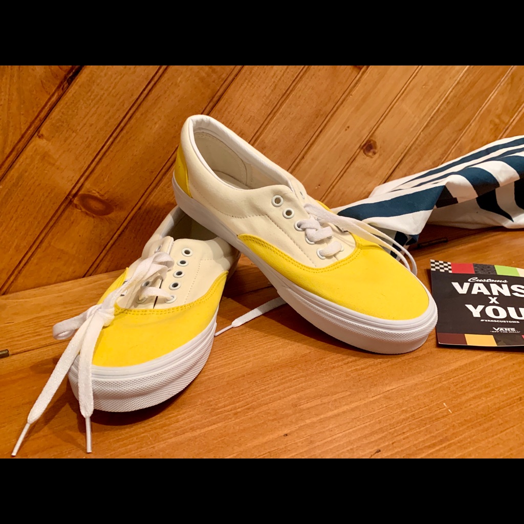 Vans Custom Era Sneakers Brand New With Tags Unisex Yellow